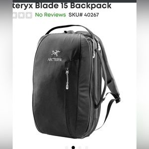 Arc’teryx Blade 15 backpack and laptop case